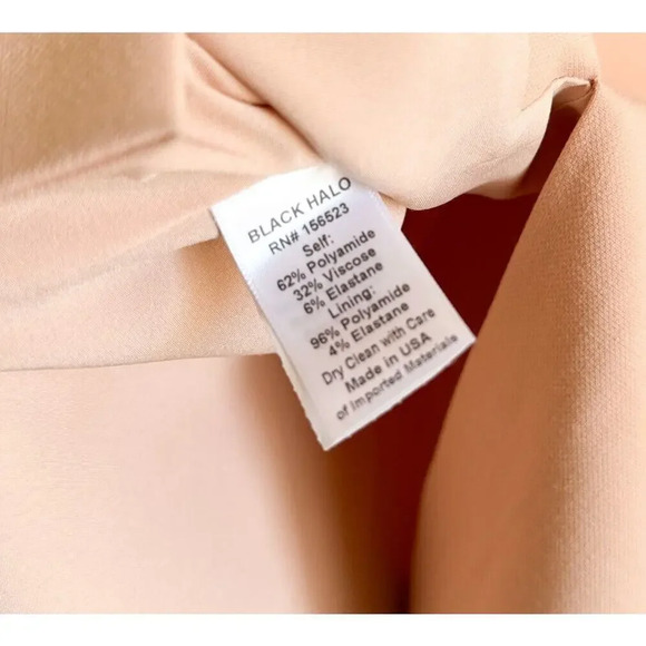 Black Halo Jackie O 3/4 Sleeve Sheath Dress NEW Fresco Size 4 - Picture 13 of 16